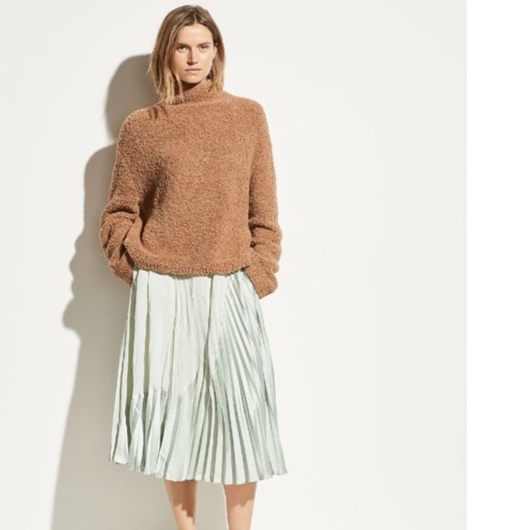 Vince Teddy Cashmere Blend Funnel Neck Sweater - Picture 5 of 9